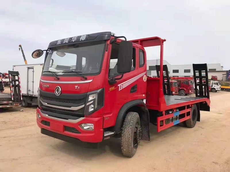 國六東風華神T3單橋平板運輸車