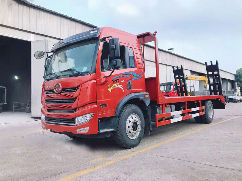 國六解放龍V2.0單橋平板運輸車
