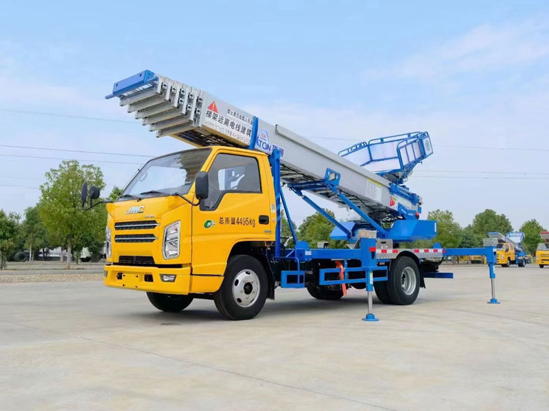 國六江鈴32米單排云梯車