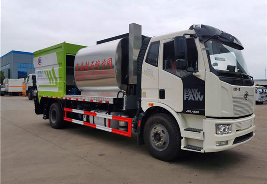 國六解放單橋同步碎石封層車