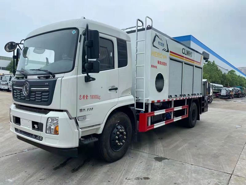 國六東風天錦單橋稀漿封層車