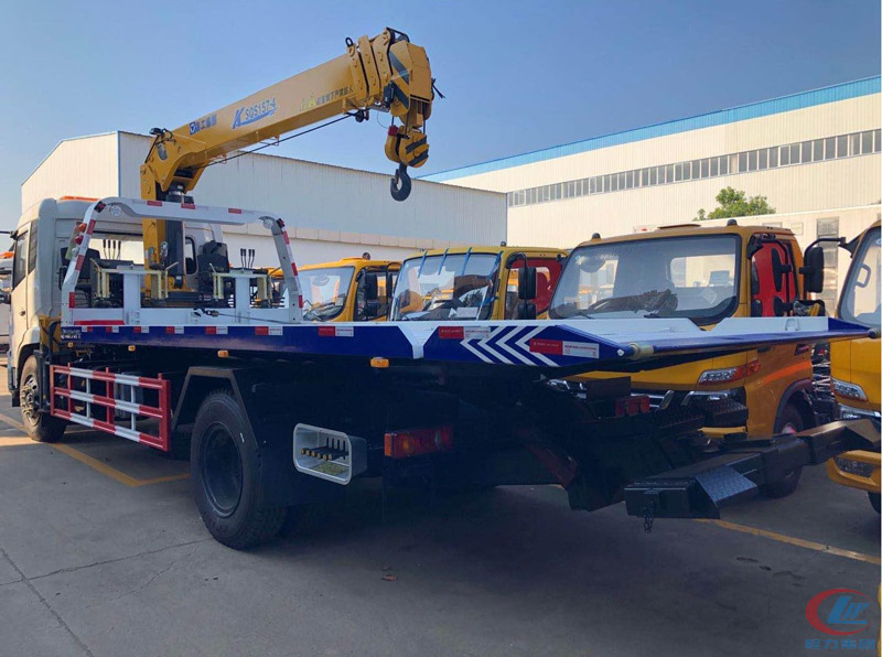 國六東風天錦一拖二帶吊清障車