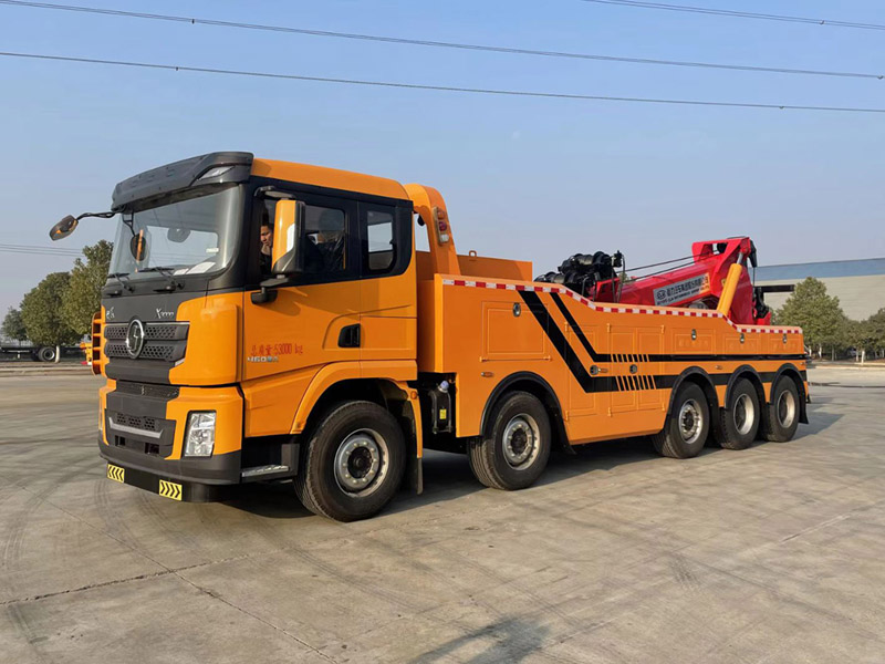 國六陜汽德龍5軸一拖一清障車