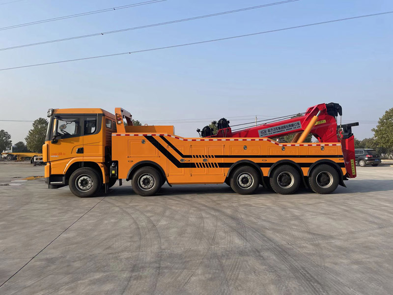 國六陜汽德龍5軸一拖一清障車