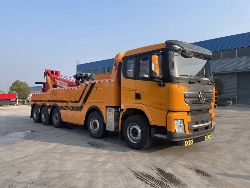 國六陜汽德龍5軸一拖一清障車