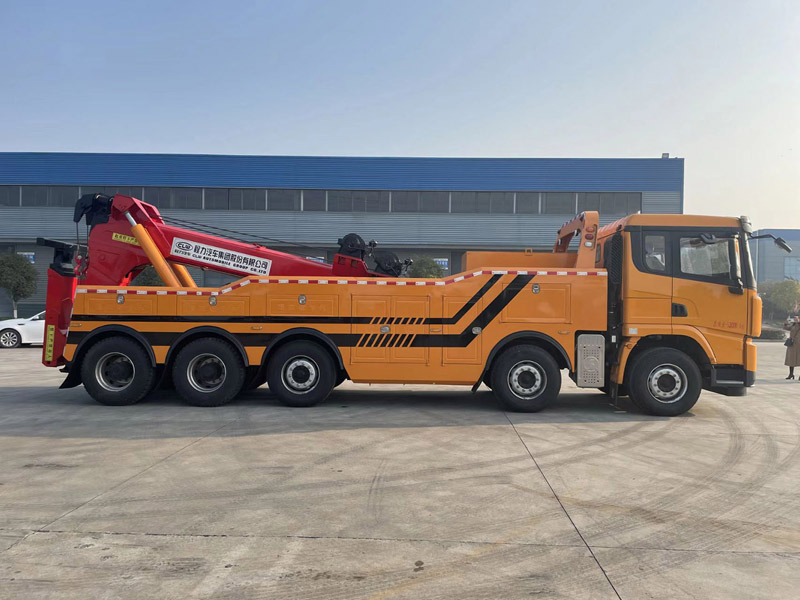 國六陜汽德龍5軸一拖一清障車