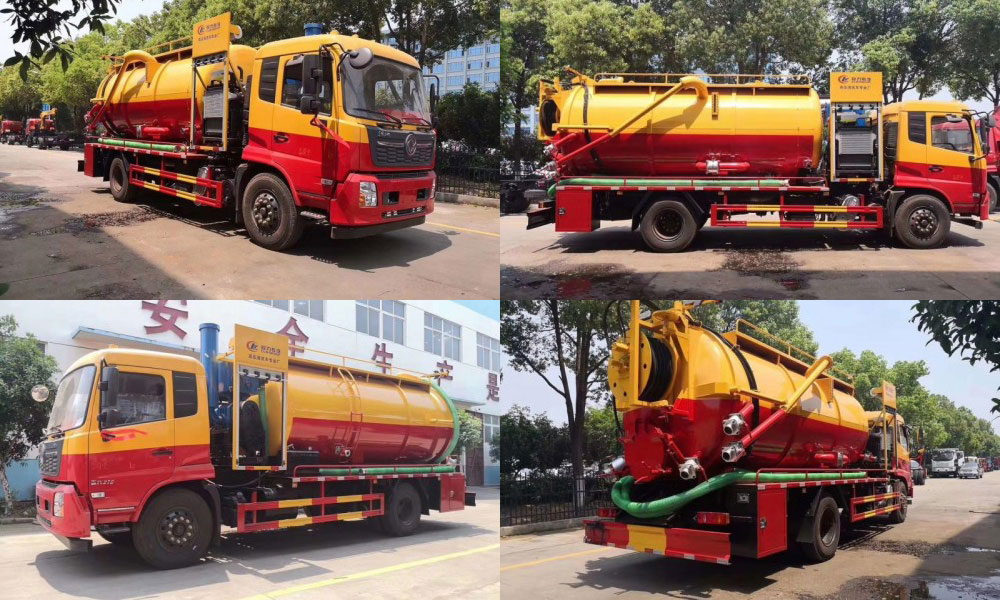 國六大型東風天錦帶副發清洗吸污車13方