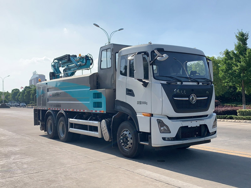 國六東風天龍后雙橋墻面清洗車