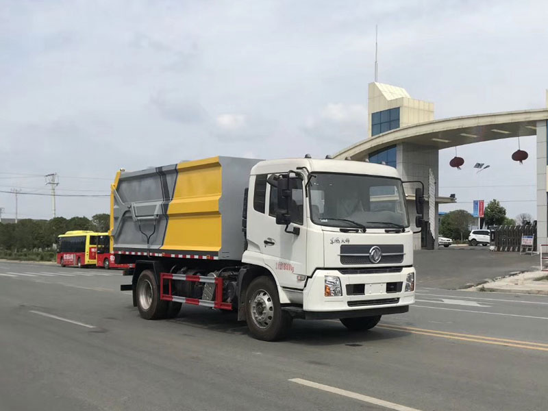 國六東風天錦15方對接垃圾車