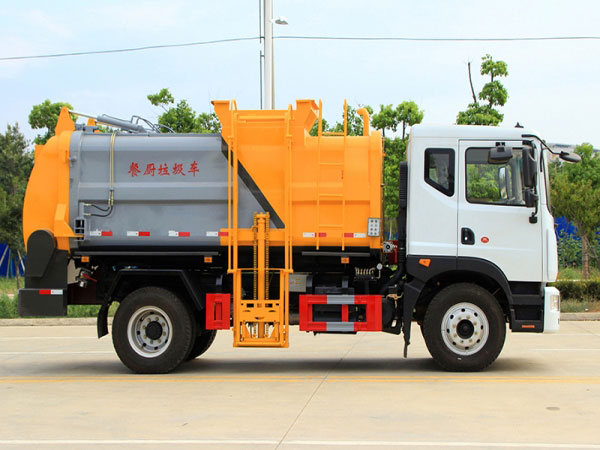 國(guó)六東風(fēng)D9 9.5方餐廚廂式垃圾車