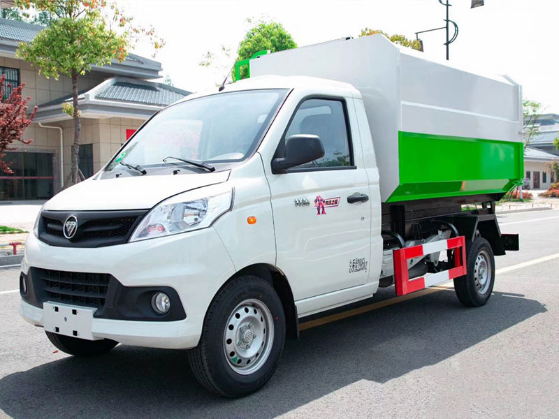 國六3方藍牌福田祥菱掛桶垃圾車