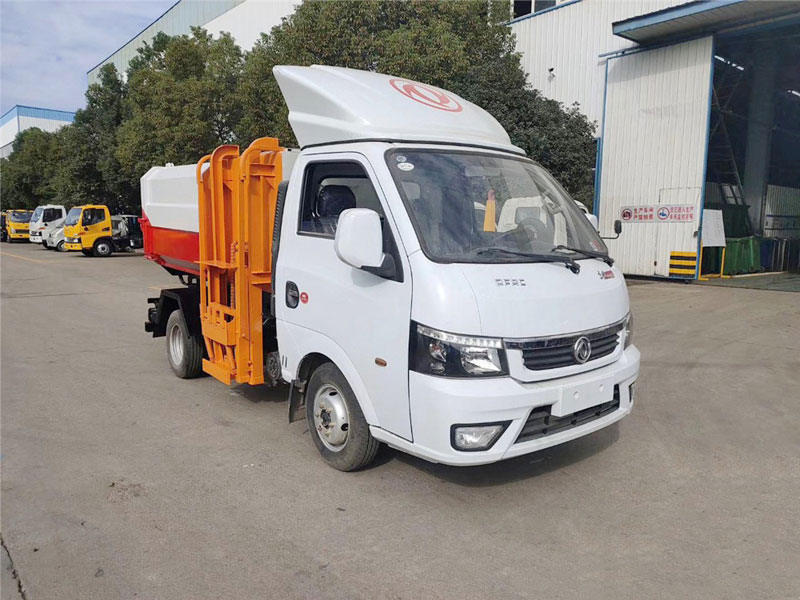 國六3-4方藍牌東風途逸掛桶垃圾車