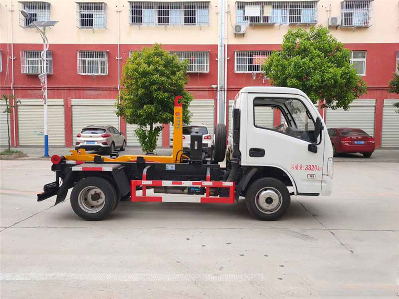 國六3方藍牌躍進勾臂垃圾車