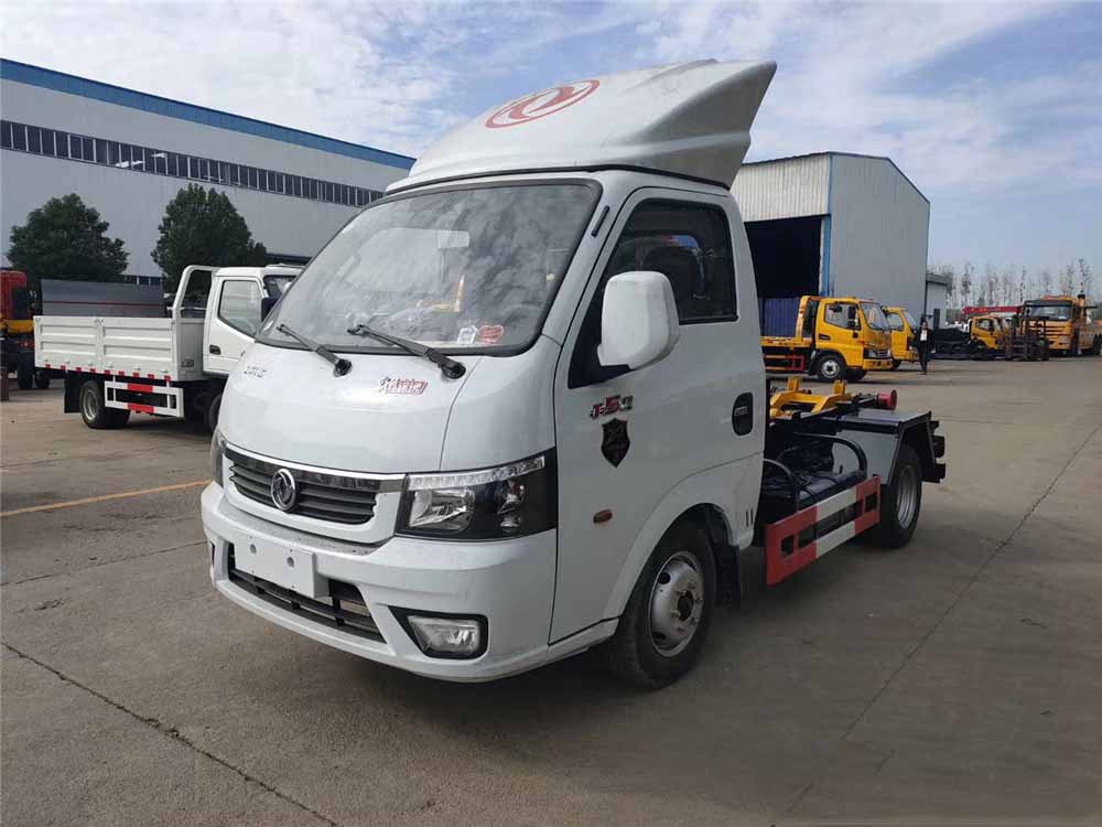 國六3-4方藍牌東風途逸勾臂垃圾車