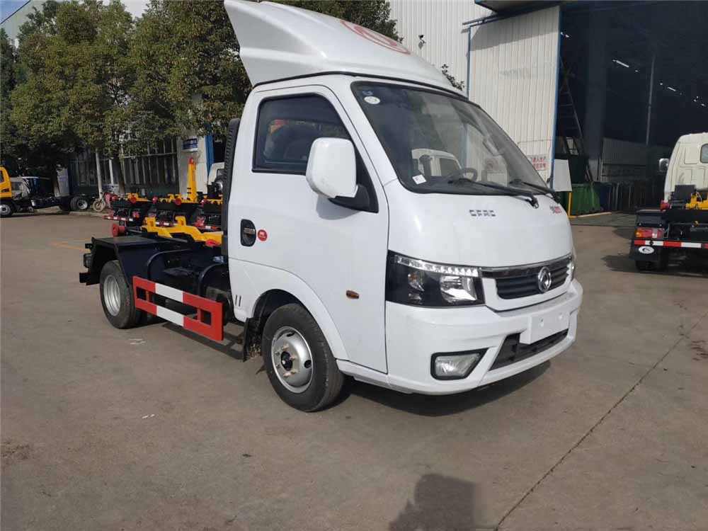 國六3-4方藍牌東風途逸勾臂垃圾車