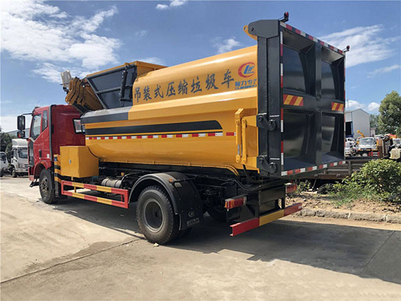 國六12方解放J6L吊裝壓縮垃圾車