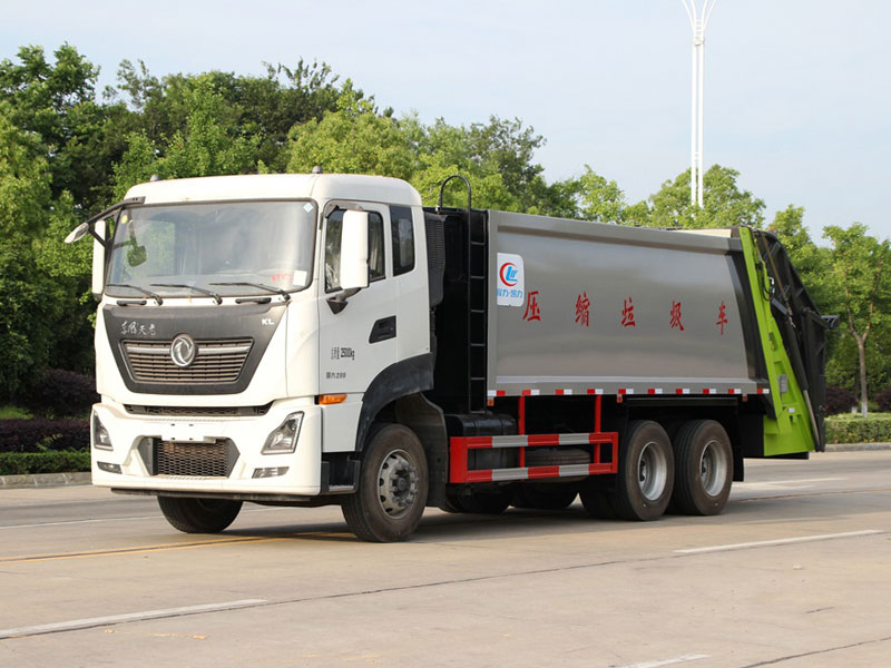 國六18立方東風天龍后雙橋壓縮垃圾車