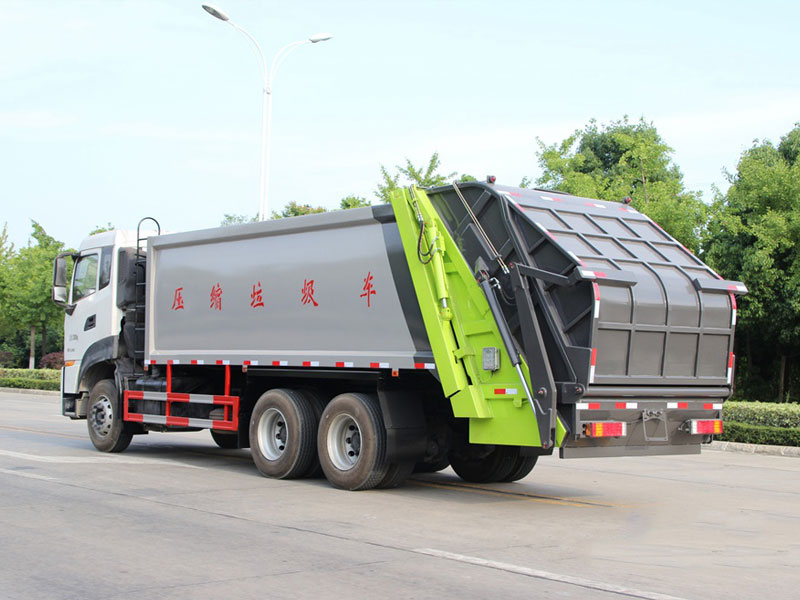 國六18立方東風天龍后雙橋壓縮垃圾車