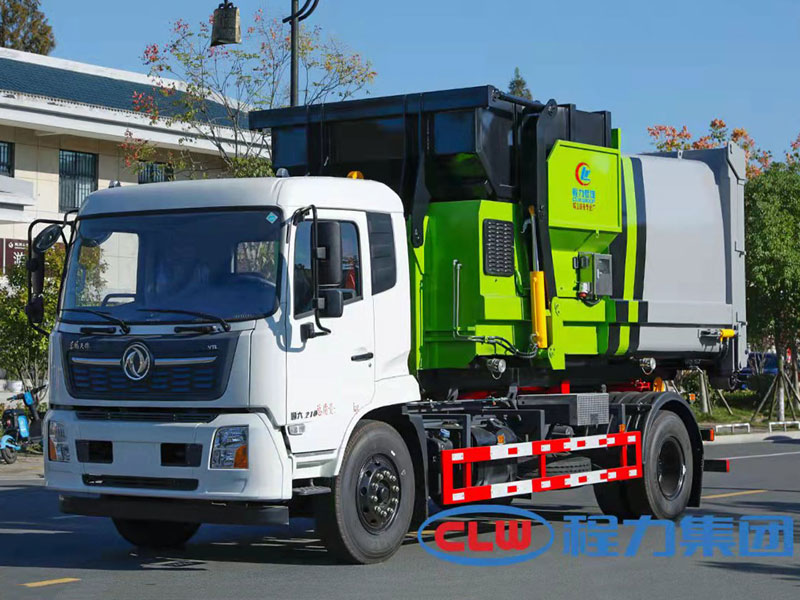 程力集團(tuán)國六東風(fēng)天錦鉤臂垃圾車