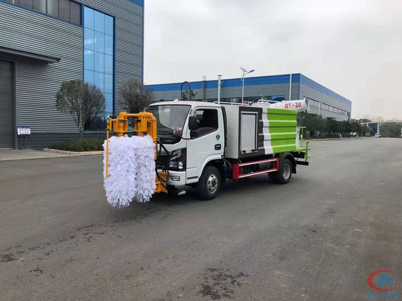 國六藍牌多功能抑塵車帶護欄清洗裝置