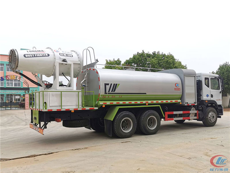 國六東風華神T5后雙橋多功能抑塵車