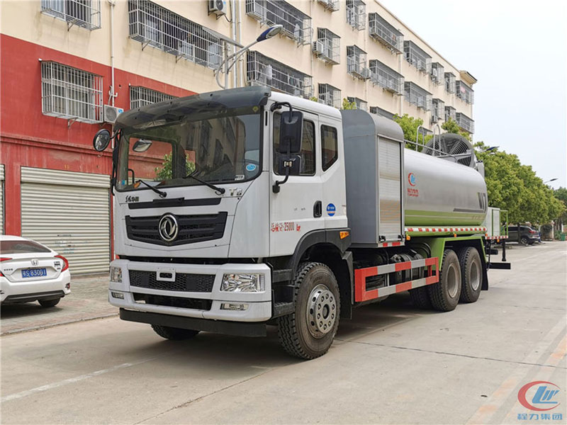 國六東風華神T5后雙橋多功能抑塵車
